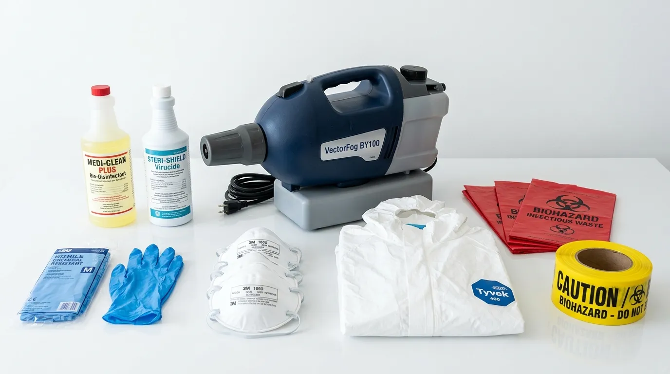 Professional biohazard remediation crew working in Nanakuli